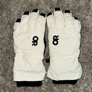 Outdoor Research Black and White Insulated Gloves